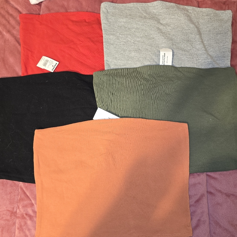 Full Tilt 5 Piece Bundle Ribbed Tube Top